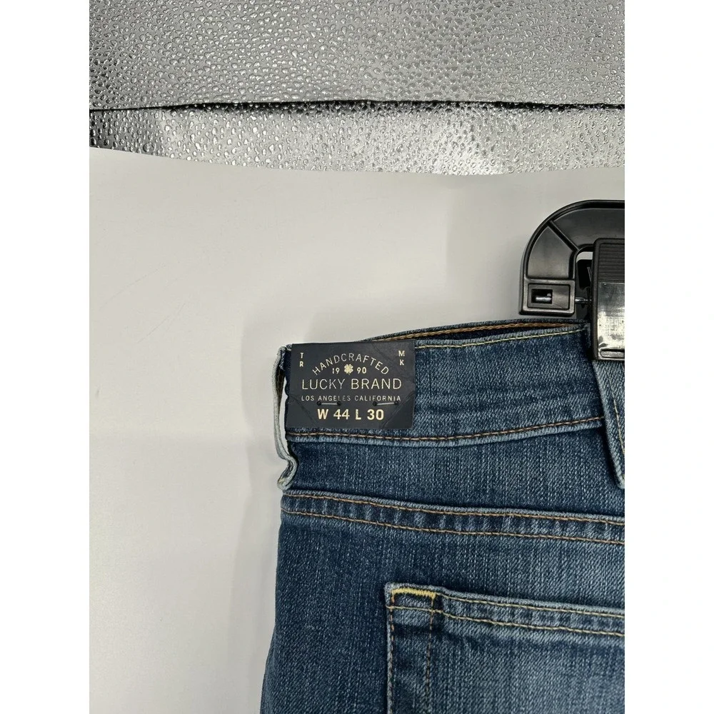 Lucky‎ Brand 181 Jeans Men 44x30 Dark Wash Blue Relaxed Fit Straight Leg Denim